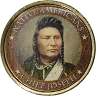 États-Unis, Les Indiens D'Amérique, Chief Joseph, Jeton, FDC, Laiton Nickelé - Firmen