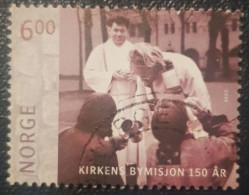 Norway 6Kr Used Stamp Church Service - Gebruikt