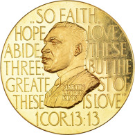 États-Unis, Médaille, Martin Luther King, Civil Rights Act, SPL, Or - Autres & Non Classés