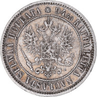 Monnaie, Finlande, Alexander III, Markka, 1892, Helsinki, TTB+, Argent, KM:3.2 - Finnland