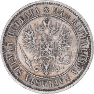 Monnaie, Finlande, Alexander III, Markka, 1892, Helsinki, TTB+, Argent, KM:3.2 - Finlande