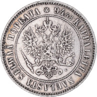 Monnaie, Finlande, Alexander III, Markka, 1892, Helsinki, TTB, Argent, KM:3.2 - Finnland