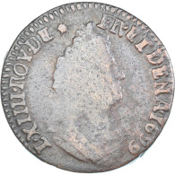 Monnaie, France, Louis XIV, Liard, 1699, Bayonne, TB, Cuivre - 1643-1715 Louis XIV The Great