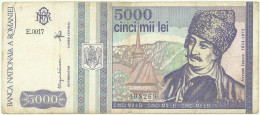 ROMANIA - 5 000 Lei - 05.1993 - Pick 104 - Série E.0017 - 5000 - Romania