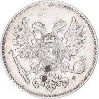 Monnaie, Finlande, Nicholas II, 50 Penniä, 1917, Helsinki, TTB+, Argent, KM:2.2 - Finlande