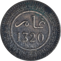 Monnaie, Maroc, 'Abd Al-Aziz, 10 Mazunas, AH 1320/1902, TB+, Bronze, KM:17.2 - Marokko