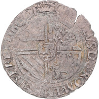 Monnaie, Belgique, Charles Quint, Gros, 1545-1553, Bruges, TB, Argent - Andere & Zonder Classificatie