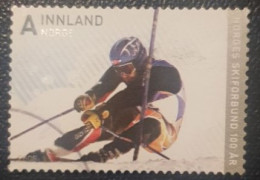 Norway Ski Federation Stamp Anniversary - Gebraucht
