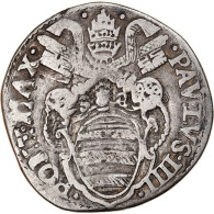 Monnaie, Vatican, Testone, 1555-1559, Rome, TTB, Argent - Vatican