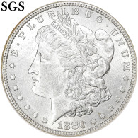 Monnaie, États-Unis, Morgan Dollar, 1880, U.S. Mint, Philadelphie, SGS, MS65 - 1878-1921: Morgan