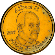 Monaco, 10 Euro Cent, 10 C, Essai-Trial, 2007, Unofficial Private Coin, FDC - Pruebas Privadas