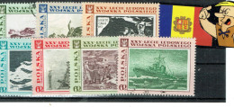 POLSKA POLONIA SERIE MILITAR 7V. NEUIFS - Collections