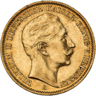 Monnaie, Etats Allemands, PRUSSIA, Wilhelm II, 20 Mark, 1909, Berlin, TTB+, Or - Altri & Non Classificati