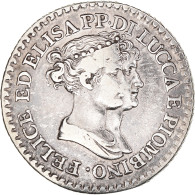 Monnaie, États Italiens, LUCCA, Franco, 1807, Florence, TTB, Argent, KM:23 - Napoleónicas