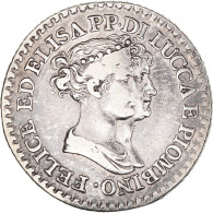 Monnaie, États Italiens, LUCCA, Franco, 1807, Florence, TTB, Argent, KM:23 - Napoléonniennes