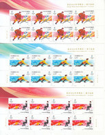 China 2020-25 Beijing 2022 Winter Olympic Game Ice-sports 5v Half Sheet A - Hiver 2022 : Pékin