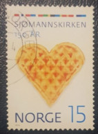 Norway 15Kr Used Stamp Norwegian Church - Oblitérés