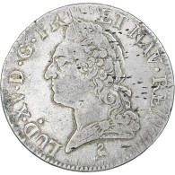 France, Louis XV, Écu à La Vieille Tête, 1772, Paris, Argent, TB - 1715-1774 Luis XV El Bien Amado