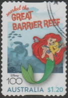 AUSTRALIA - DIE-CUT - USED - 2023 $1.20 Disney 100 Years - The Little Mermaid - Usati