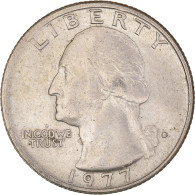 Monnaie, États-Unis, Washington Quarter, Quarter, 1977, U.S. Mint, Denver - 1932-1998: Washington