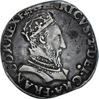 Monnaie, France, Henri II, Teston Au Buste Lauré, 1550, Lyon, Rare, TB+ - 1547-1559 Enrico II