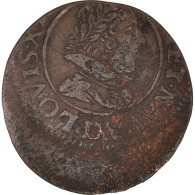 Monnaie, France, Louis XIII, Double Tournois, Buste Juvénile, Double Tournois - 1610-1643 Lodewijk XIII Van Frankrijk De Rechtvaardige