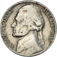 Monnaie, États-Unis, 5 Cents, 1955 - 1938-…: Jefferson