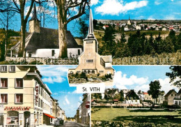 73491908 Saint-Vith Kirche Panorama Strassenpartie Saint-Vith - Saint-Vith - Sankt Vith