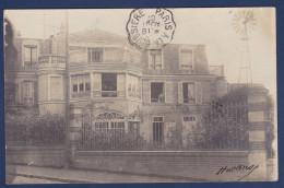 CPA Moulin à Vent Circulé Carte Photo Voir Dos éolienne Cachet Ambulant Paris à La Boissière - Moulins à Vent