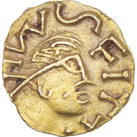Monnaie, France, Triens, Monétaire ANGLVS, 625-635, Quentovic, SUP, Or - 470-751 Monete Merovingi
