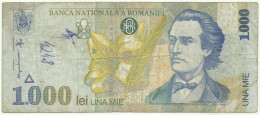 ROMANIA - 1.000 Lei - 1998 - Pick 106 - Série 011B - 1000 - Rumania