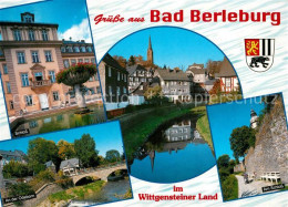 73478974 Bad Berleburg Schloss Odeborn Bruecke Stadtmauer Motiv Mit Kirche Wappe - Bad Berleburg