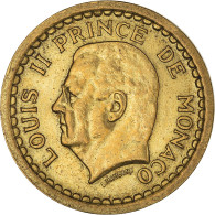 Monnaie, Monaco, Louis II, Franc, 1943, TTB+, Bronze-Aluminium, Gadoury:MC 132 - 1922-1949 Louis II