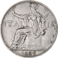 Monnaie, Italie, Vittorio Emanuele III, Lira, 1923, Rome, TB, Nickel, KM:62 - 1900-1946 : Victor Emmanuel III & Umberto II