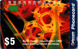 9-3-2024 (Phonecard) Marine Plankton - $ 5.00 - Phonecard - Carte De Téléphoone (1 Card) Thin Bent - Australien