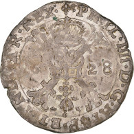 Monnaie, Pays-Bas Espagnols, Flandre, Philippe IV, Patagon, 1628, Bruges, TB+ - …-1795 : Former Period