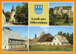 Olbernhau DDR Mehrbild-AK Mit Kirche, Rathaus, Gaststätte Wilder Mann Uvm. 1987 - Olbernhau