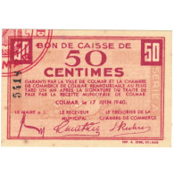 France, Colmar, 50 Centimes, 1940, SUP - Cámara De Comercio