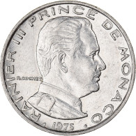 Monnaie, Monaco, Rainier III, Franc, 1975, TTB, Nickel, KM:140 - 1960-2001 New Francs