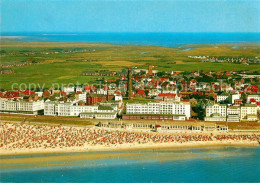 73364627 Borkum Nordseebad Fliegeraufnahme Mit Nordstrand Und Ort Borkum Nordsee - Borkum