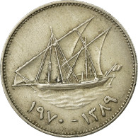 Monnaie, Kuwait, Jabir Ibn Ahmad, 50 Fils, 1970/AH1389, TTB, Copper-nickel - Koweït