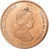 Monnaie, Tristan Da Cunha, Elizabeth II, 2 Pence, 2008, Franklin Mint, SPL - Autres & Non Classés