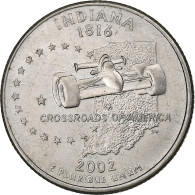 États-Unis, Quarter, 2002, U.S. Mint, Cupronickel Plaqué Cuivre, TTB, KM:334 - 1999-2009: State Quarters
