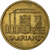 Monnaie, Saare, 20 Franken, 1954, Paris, SUP, Bronze-Aluminium, KM:2 - 20 Franken