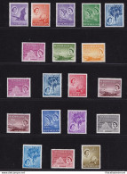 1954-61 SEYCHELLES, Stanley Gibbons N. 174/188 - Serie Di 19 - MNH** - Altri & Non Classificati