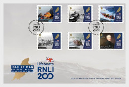 ISLE OF MAN - Guernsey - Jersey.2024.Royal National Lifeboat Institution (RNLI) .FDC . - Emissions Communes
