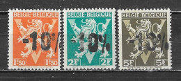 724K/M**  Lion Héraldique Surchargé -10% - BUYSINGEN - Série Complète - MNH** - LOOK!!!! - 1946 -10%