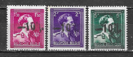 724N/P**  Leopold III Col Ouvert Surchargé -10% - ARDOYE - Série Complète - MNH** - LOOK!!!! - 1946 -10%