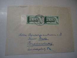 GERMANY  COVERS 1957   EUROPA PAIR - 1957