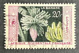 FRAWA0067U8 - Native Products - Banana Production - 20 F Used Stamp - AOF - 1958 - Usados